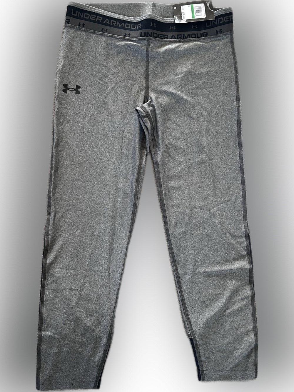 Under Armour Kids Gray Heat Gear 7/8 Performance Leggings